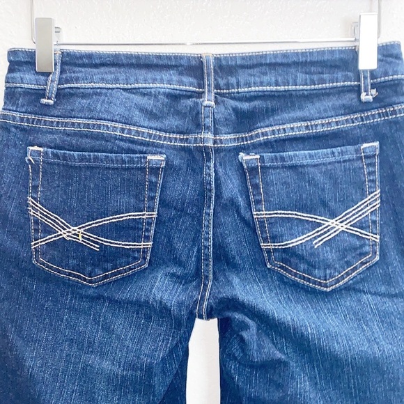 Aeropostale Dark Wash Cuffed Hem Bermuda Shorts - Picture 7 of 9